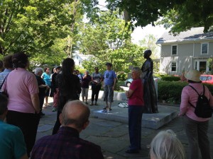 Before the celebration, a group enjoyed a tour of the African American Heritage Trail.
